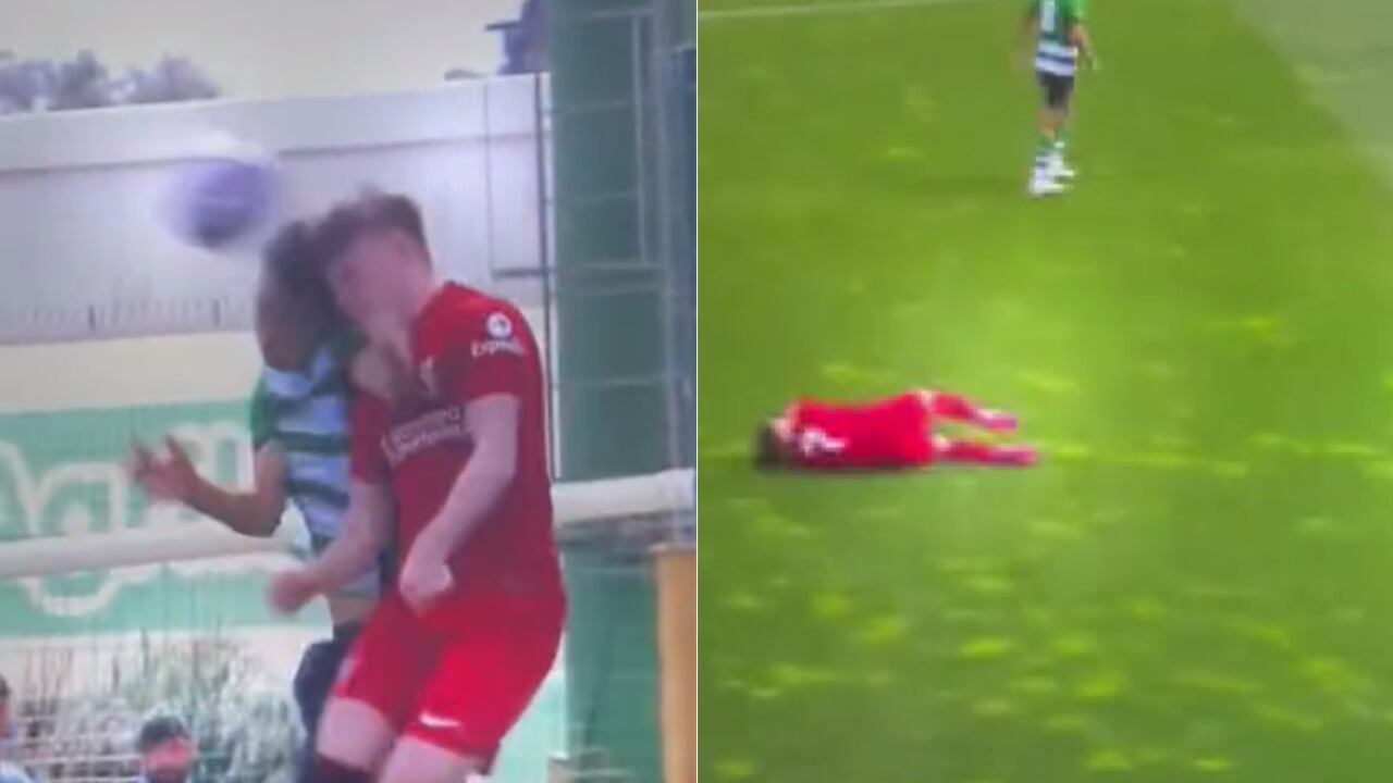 Ben Doak fue el afectado tras fuerte choque.