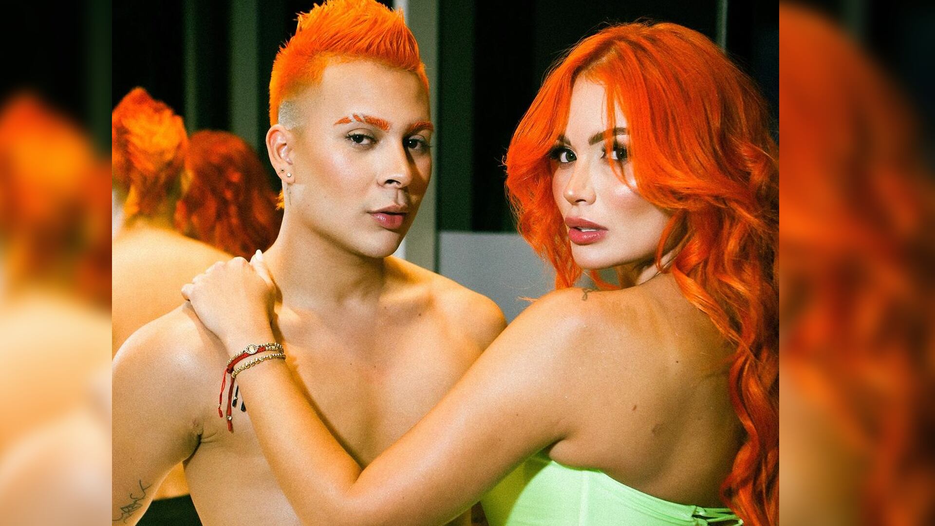 Su amigo y compañero de set Javier Gómez fue el que recibió los peores comentarios. Foto: Instagram @sara_uribe.