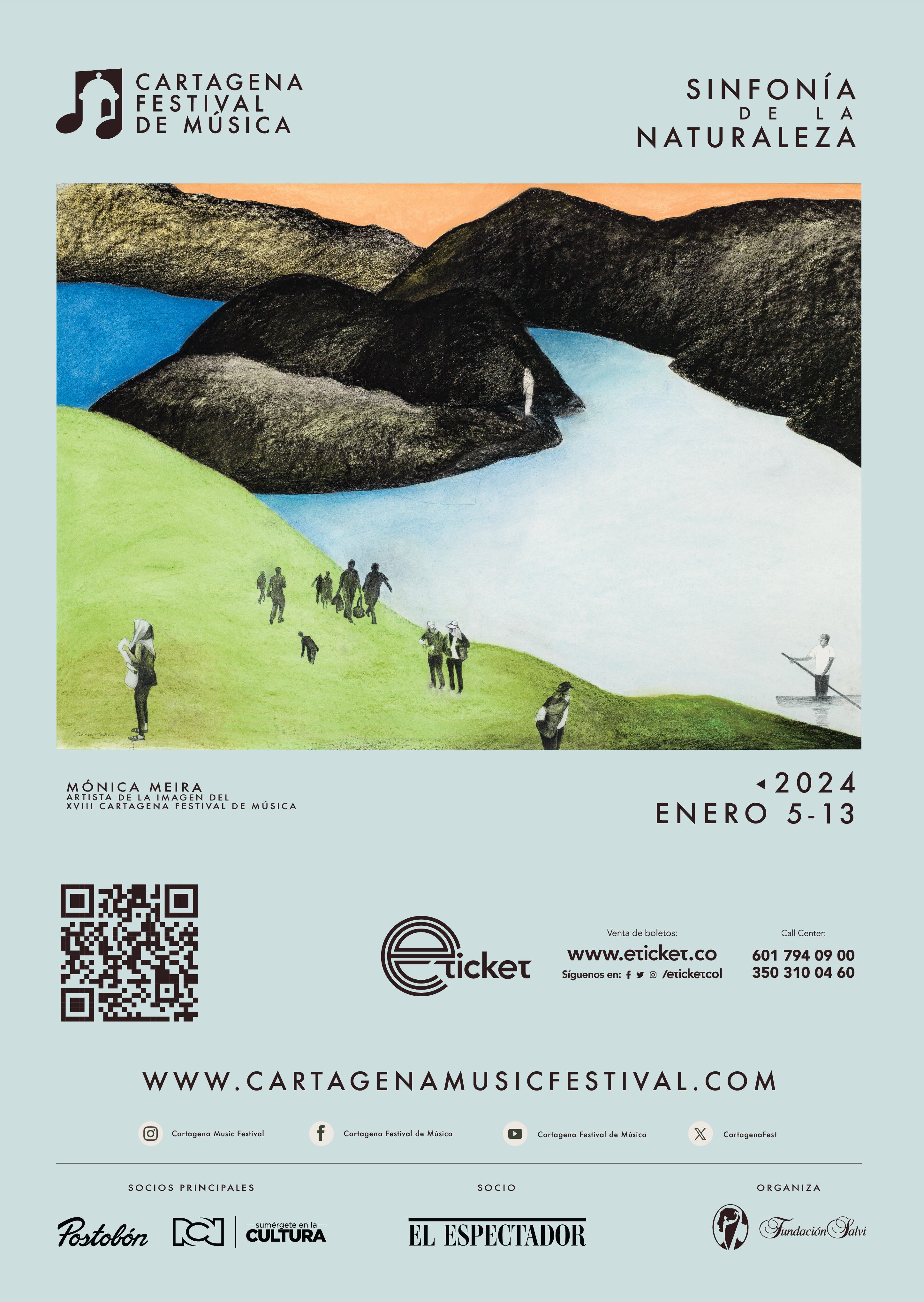 Afiche oficial Cartagena Festival de Música 2023