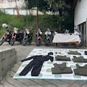 Capturados e incautaciones por atraco en Medellín