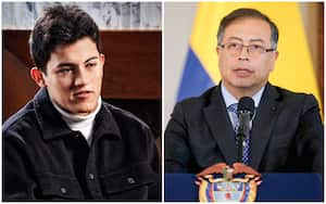 Emmanuel Rojas y el presidente Gustavo Petro.