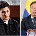 Emmanuel Rojas y el presidente Gustavo Petro.