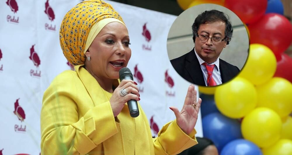 Piedad Córdoba dijo que no está molesta con el presidente Gustavo Petro. 