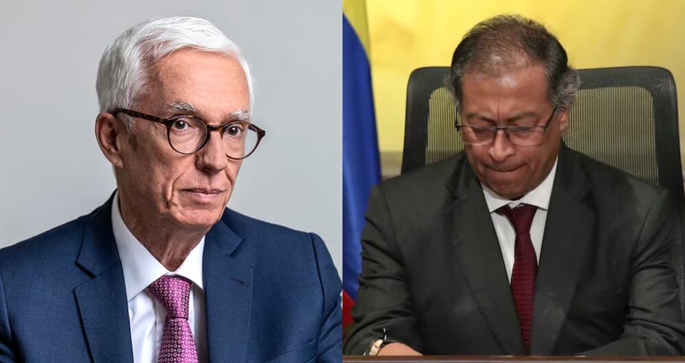 De izquierda a derecha: el excongresista Jorge Enrique Robledo y el presidente Gustavo Petro.