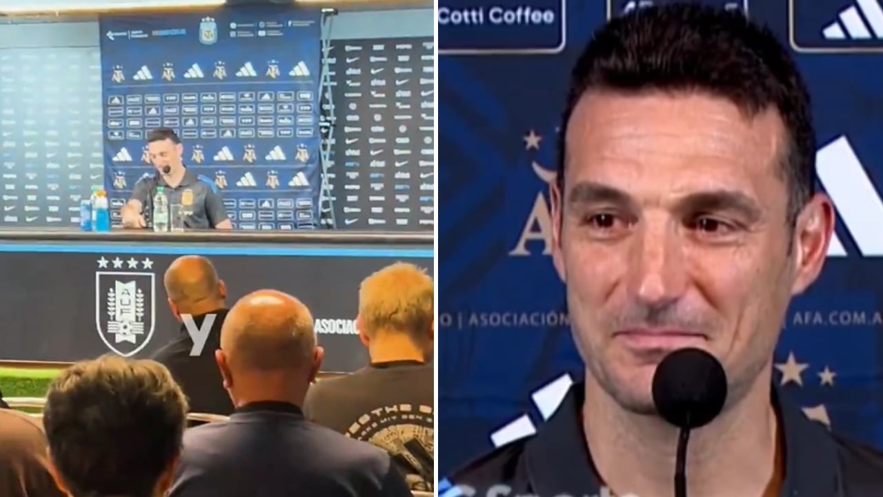 Lionel Scaloni estuvo al borde de las lágrimas en rueda de prensa