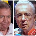 Edmundo González, Álvaro Uribe, María Corina Machado.