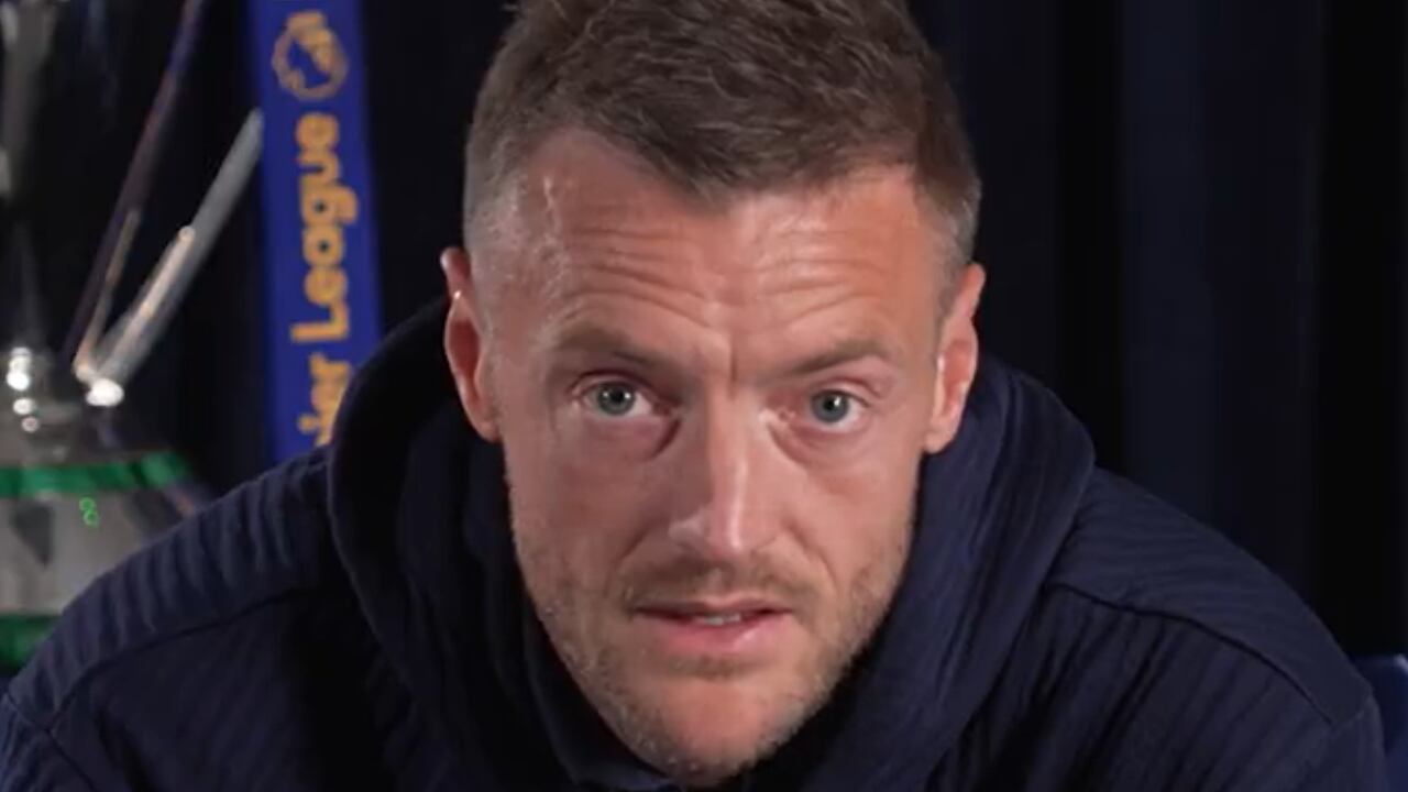 Jamie Vardy en su video de despedida dedicado a toda la hinchada del Leicester City