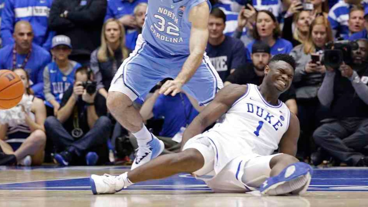 Zion Williamson, jugador lesionado.