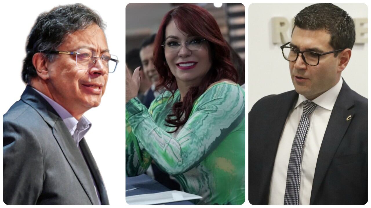 Gustavo Petro, Gloria Arizabaleta y Juan Carlos Wills.