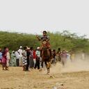 Carrera de caballos, festival de la cultura Wayúu en Uribia, Guajira. Foto: Joaquín Sarmiento