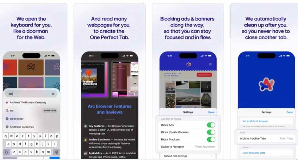 La app Ark Browser surge como un servicio rival de Google