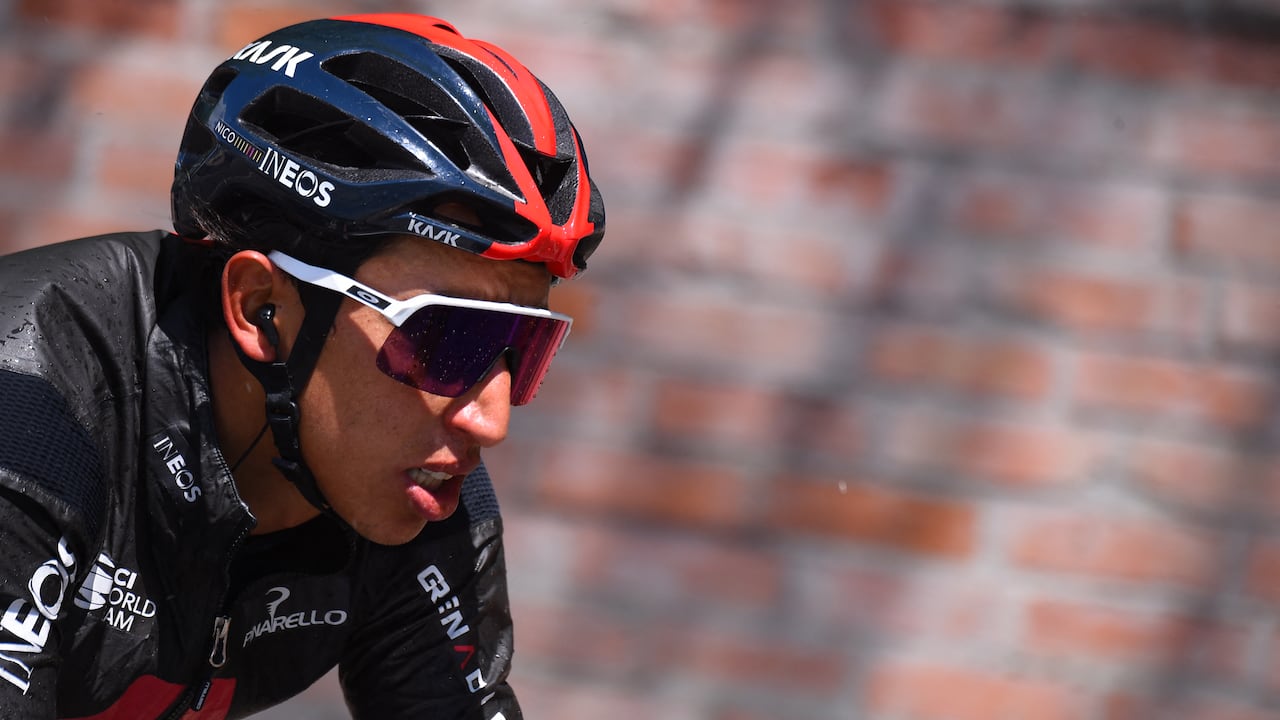 Egan Bernal en el Giro de Italia.