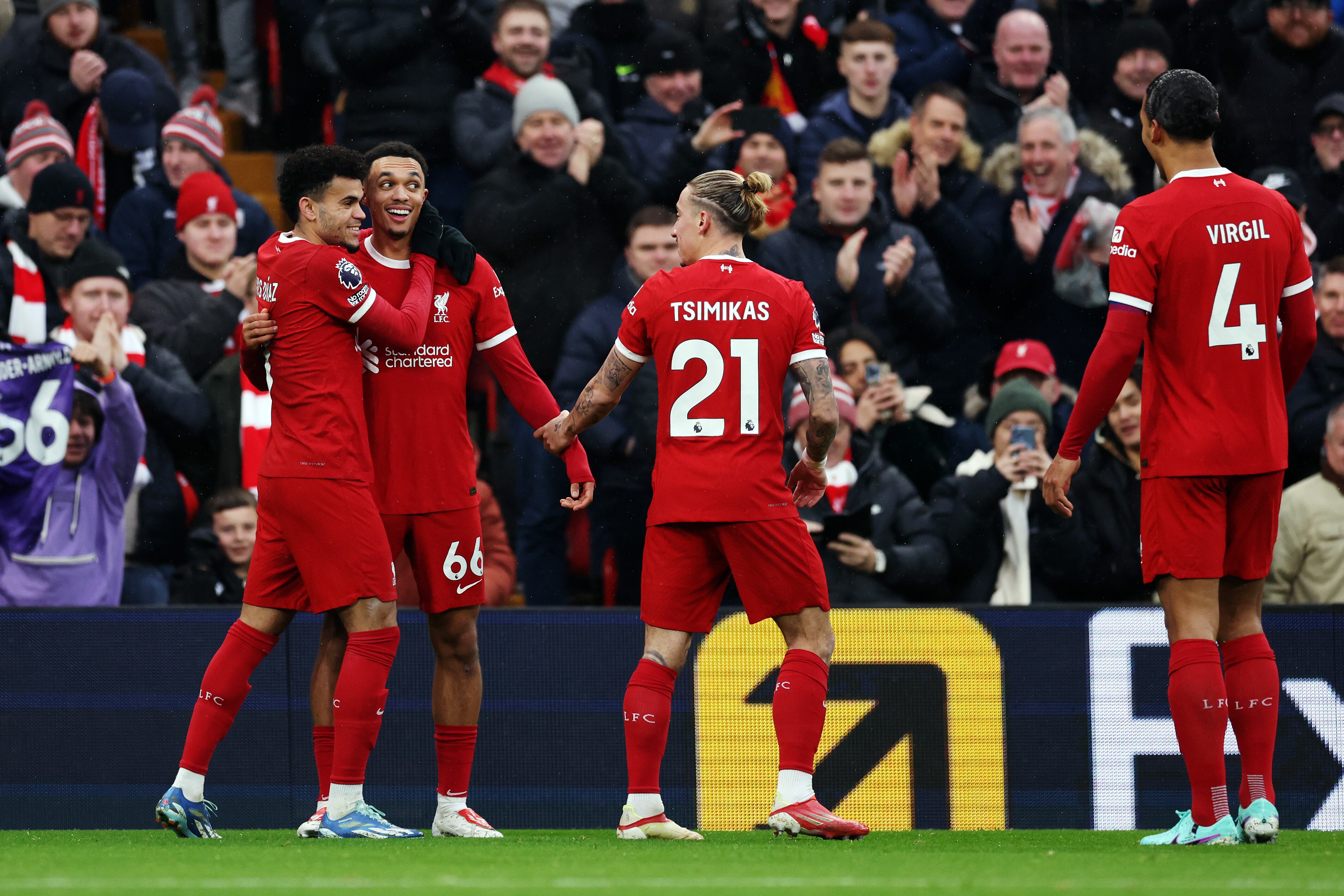 Liverpool F.C. a la altura de la fecha 17 era líder de la Premier League