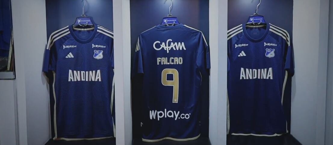 Radamel Falcao es nuevo jugador de Millonarios.