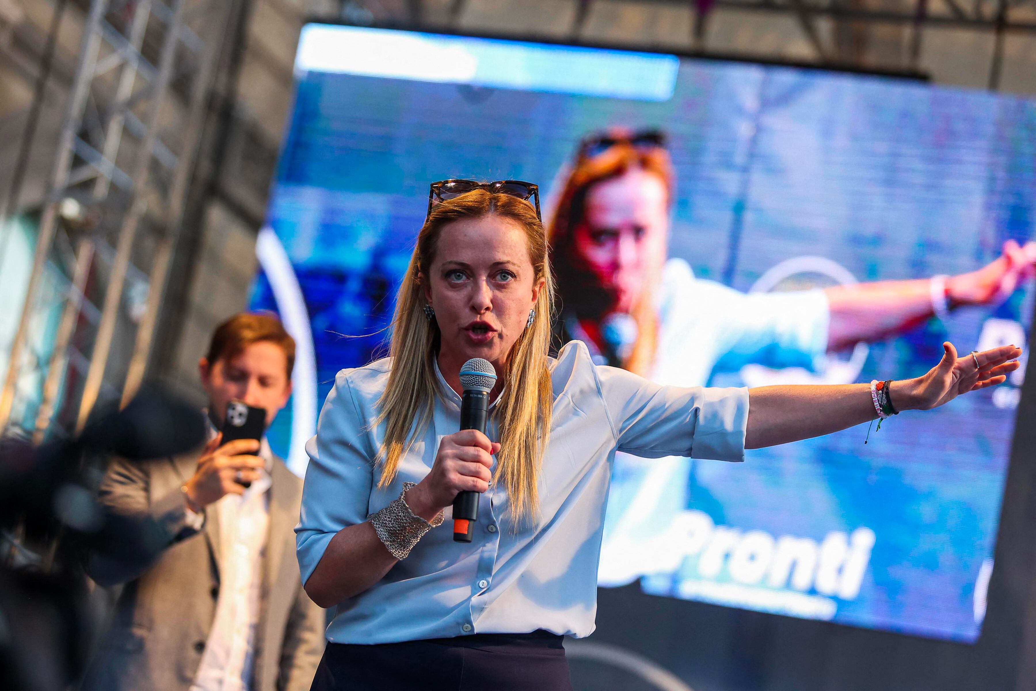 Giorgia Meloni, líder de ultraderecha italiana.