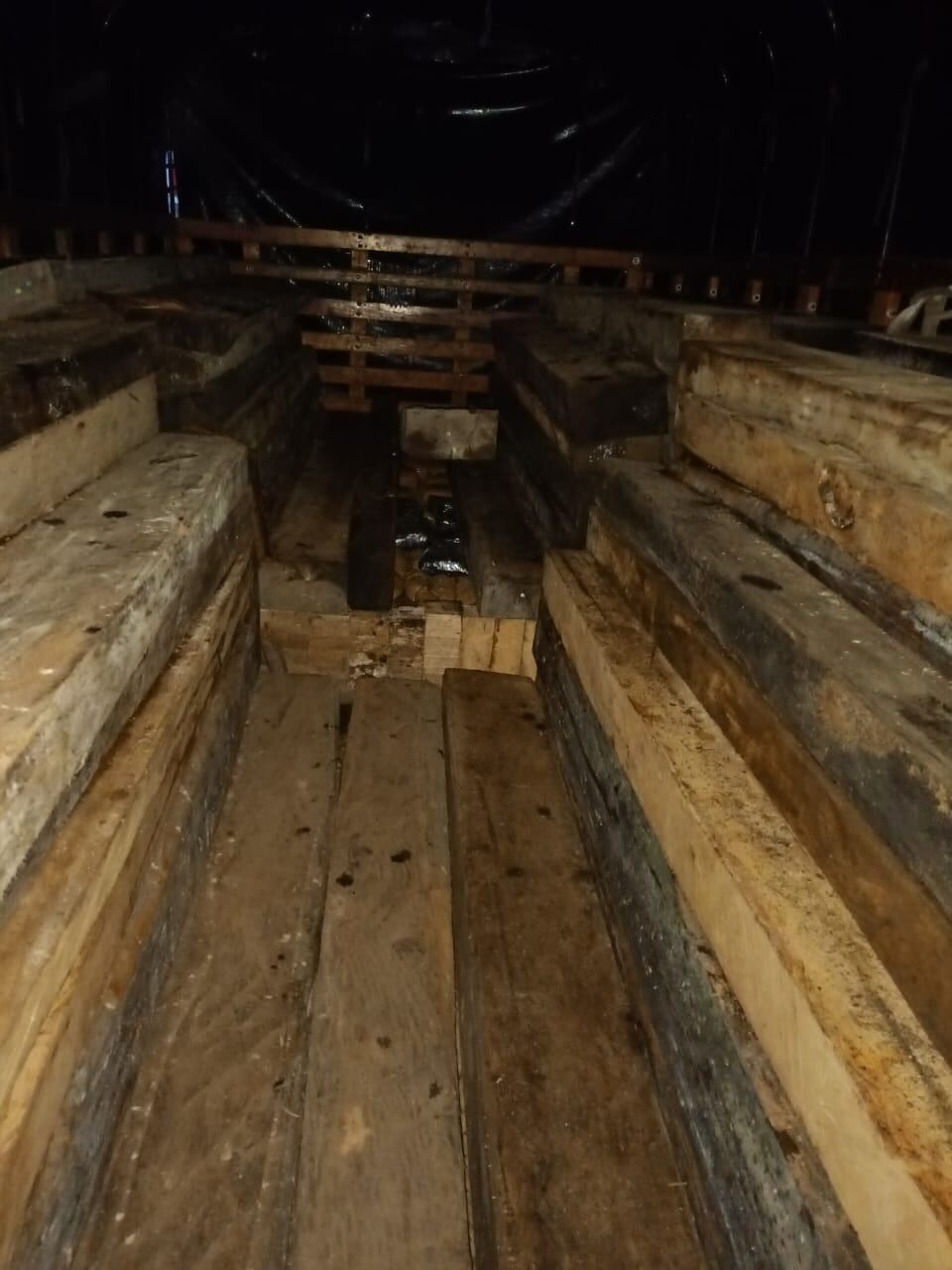 La base de coca fue encontrada empacada en casi 300 paquetes