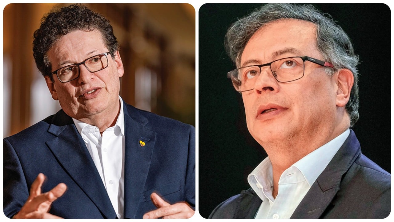 Alirio Uribe y Gustavo Petro.