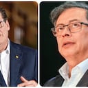 Alirio Uribe y Gustavo Petro.