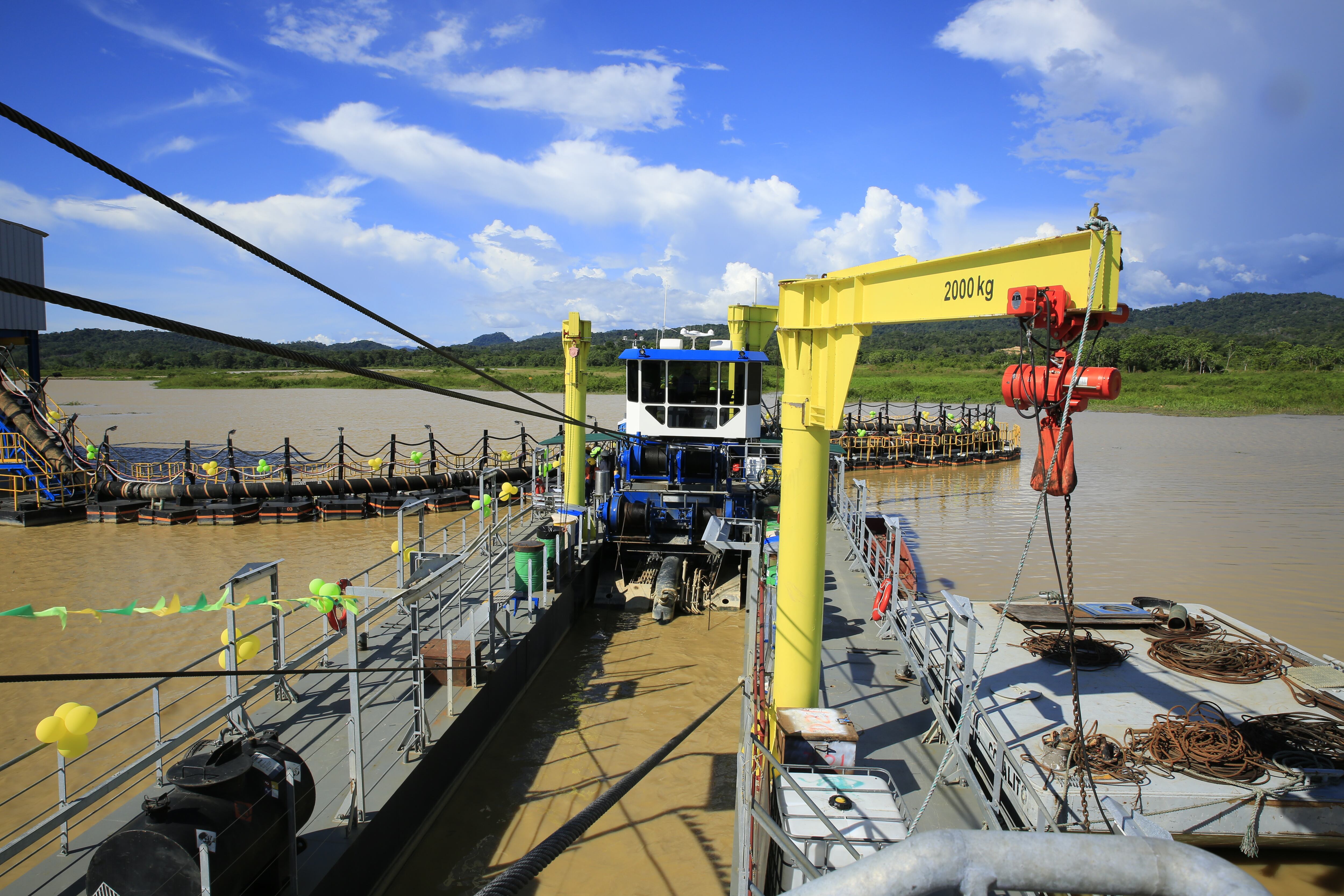 Llanuras Aluviales, una nueva planta de producción aluvial con la que estima alcanzar 9 mil onzas onzas al año.
