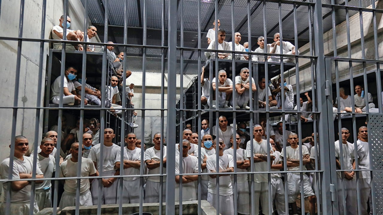 Instalaciones del Cecot (Centro de Confinamiento del Terrorismo) en El Salvador.