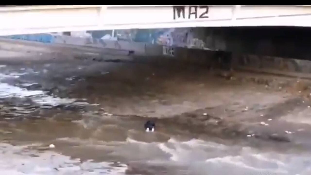 La caída de joven en Chile fue captada en video por los manifestantes.