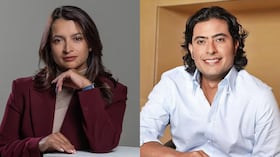Andrea Petro y Nicolás Petro