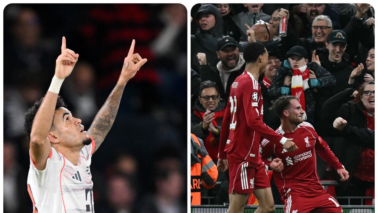 Liverpool y Bayern Múnich obtuvieron victorias importantes este martes. 1. (Photo by Stuart Franklin/Getty Images) - 2. (Photo by Paul ELLIS / AFP)