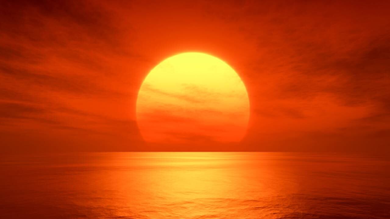 En algunas zonas de México se puede percibir este fenómeno (imagen de referencia ocaso del sol).