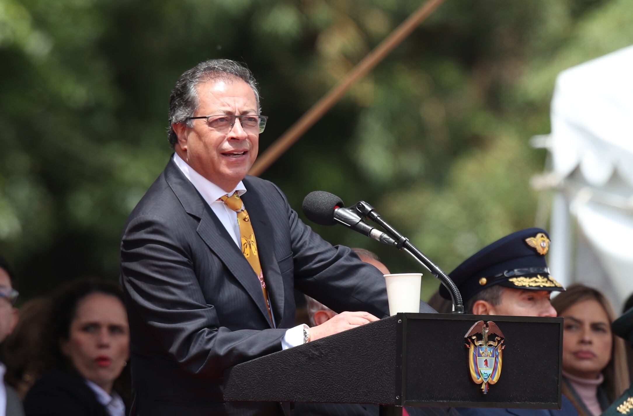 conmemoración del 7 de agosto en el Puente de Boyacá con el presidente Gustavo Petro