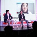 Álvaro Villasante, vicepresidente de Innovación del GEB y asesor Latam Mobility; Ricardo Montezuma, urbanista y experto en movilidad; Lina María Huari, directora general (e) de la Agencia Nacional de Seguridad Vial y Julio Ernesto Calderón, gerente de Relaciones con Gobierno de Automotores Toyota Colombia.