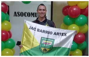 Juan Esteban Urán, presidente de la JAC del barrio Artex, en Itagüí, muerto en medio de un atraco en Medellín.