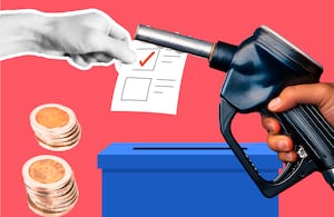 Baja gasolina votos