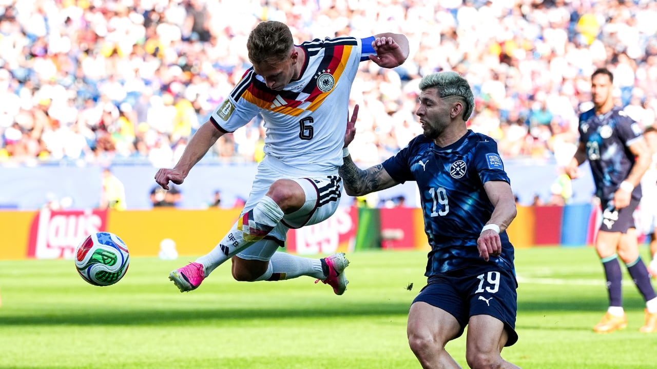 Imagen del partido entre Alemania y Paraguay, por los 16avos del Mundial 2026.