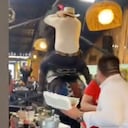 Caballo en restaurante