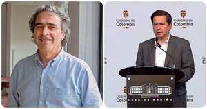 Excandidato presidencial Sergio Fajardo y ministro del Interior, Juan Fernando Cristo.