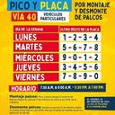 Montaje de palcos para desfiles de Carnaval.