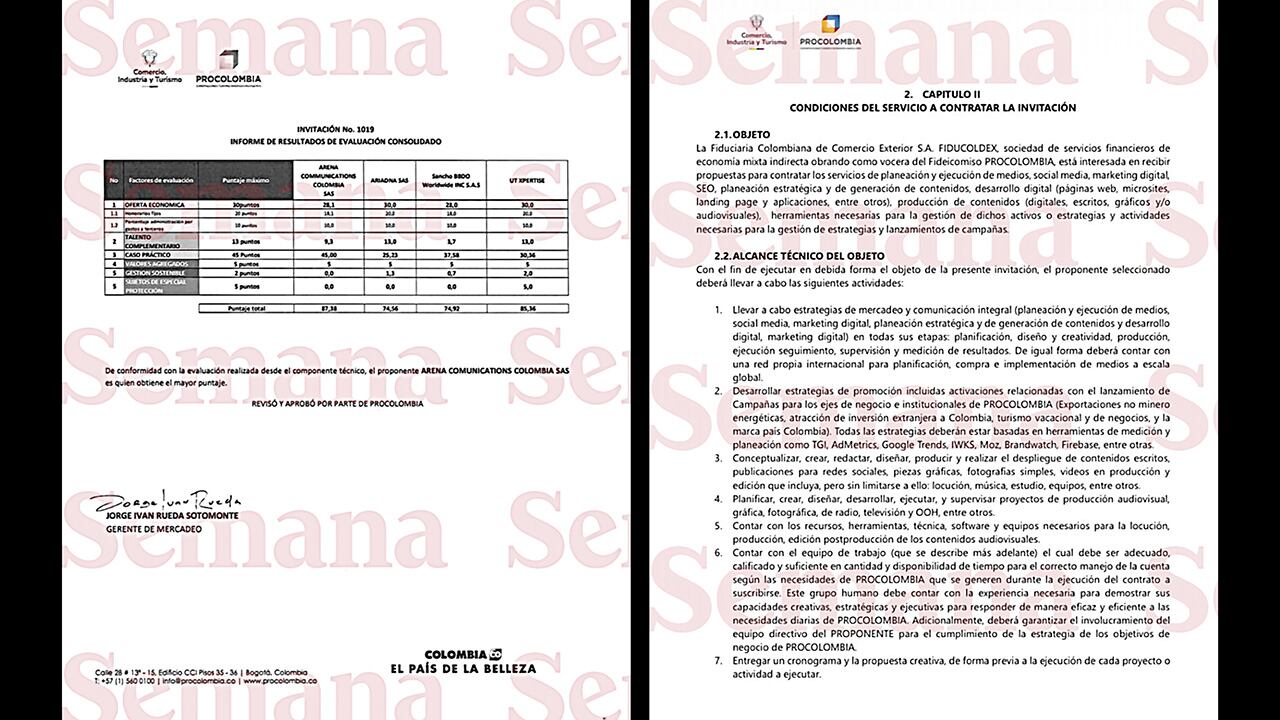 Denuncias por presuntas irregularidades en contrato de Procolombia. 