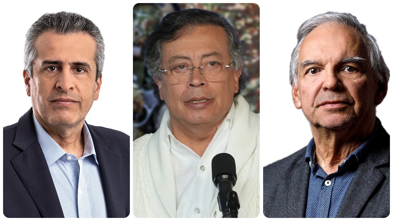 Luis Fernando Velasco, Gustavo Petro y Ricardo Bonilla.