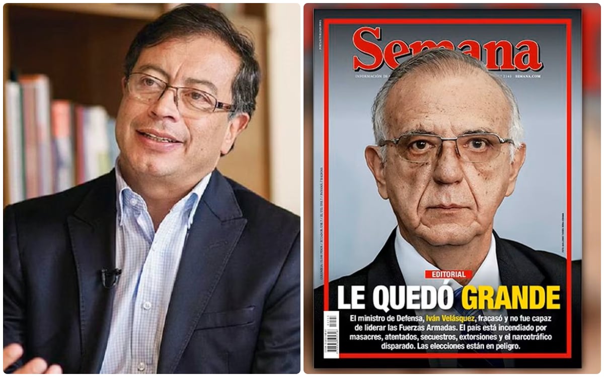 El presidente Petro defendió a su ministro de Defensa, Iván Velásquez.