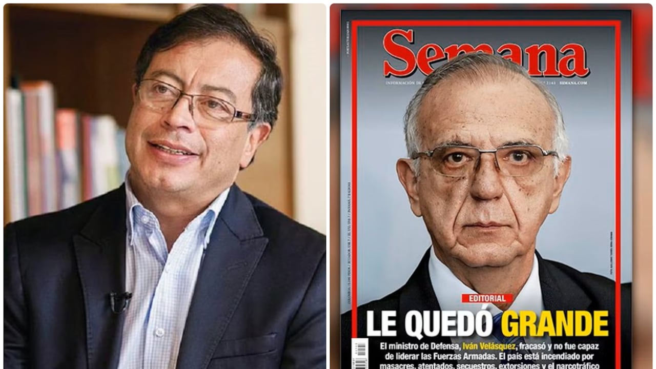 El presidente Petro defendió a su ministro de Defensa, Iván Velásquez.