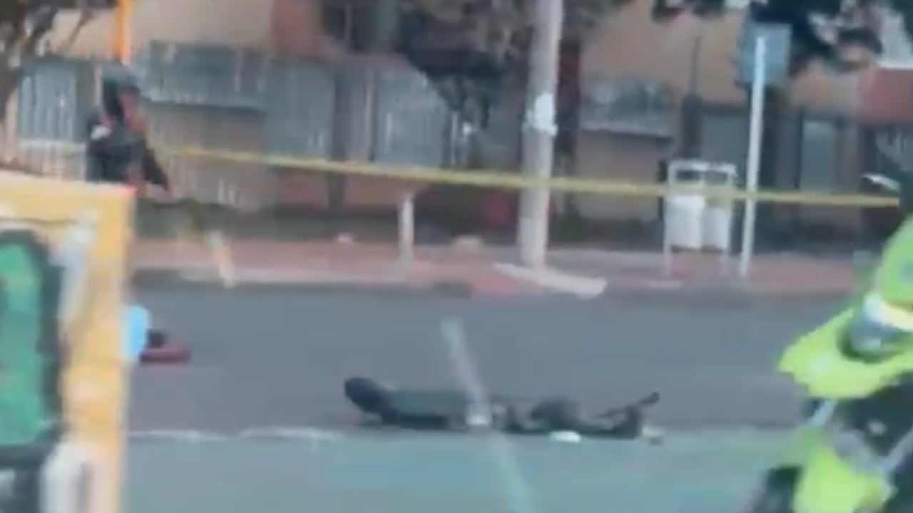 El accidente que involucró a una patineta en Usaquén, el lunes 6 de julio.
