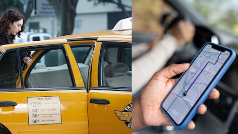 Gremios de taxistas y conductores de aplicaciones esperan el desarrollo de una posible prohibición a las plataformas.