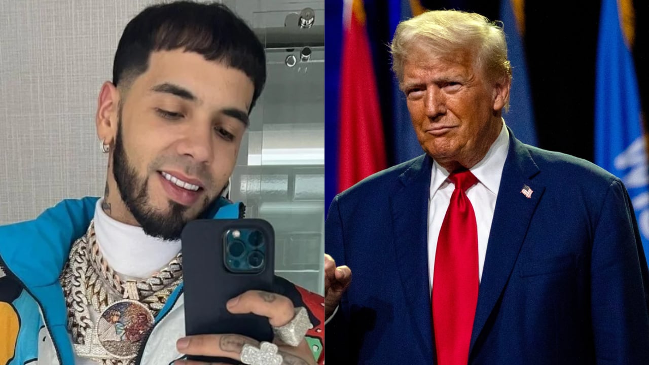 Anuel dio discurso de apoyo a Donald Trump
