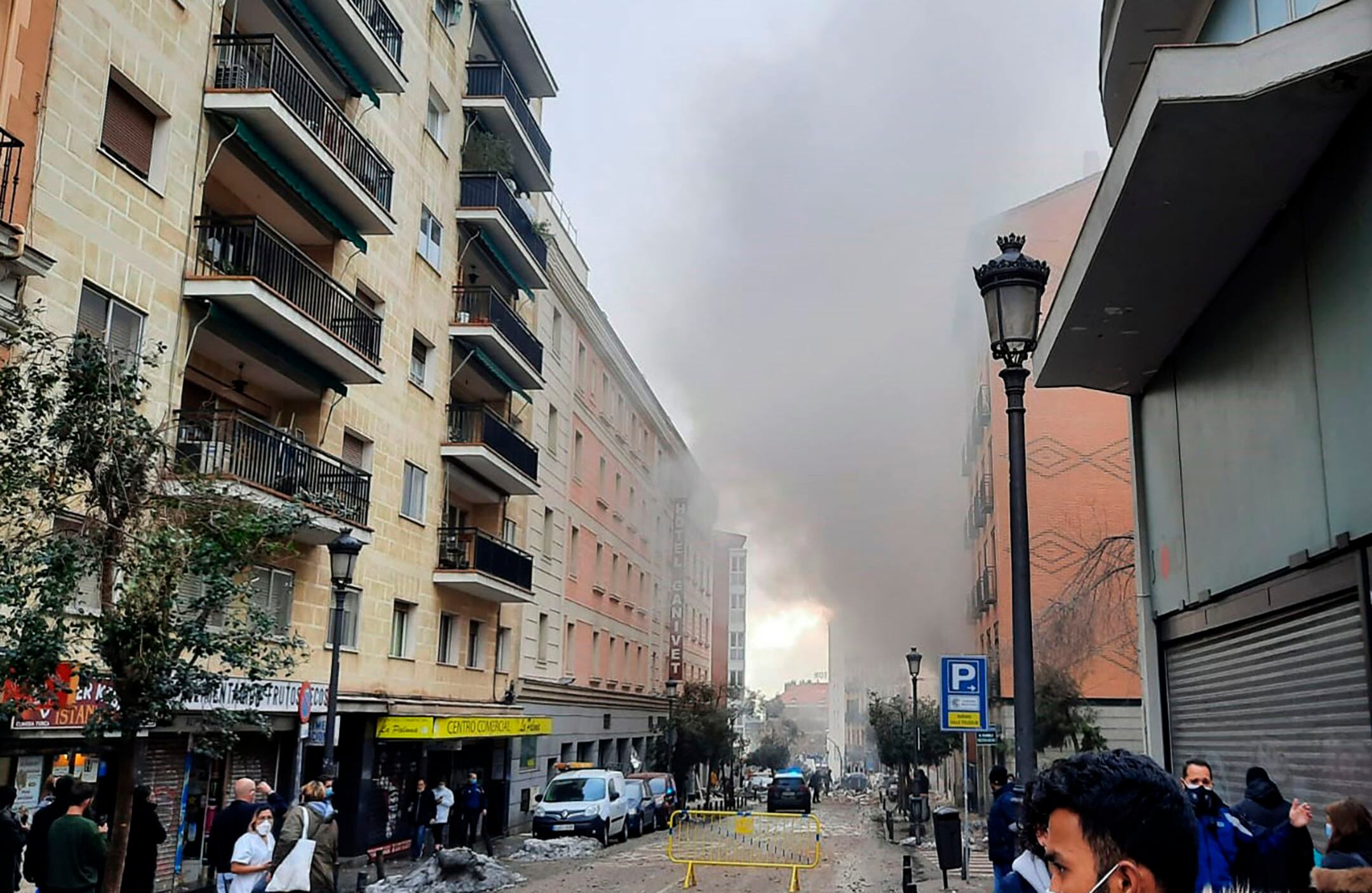 Explosión en Madrid.
