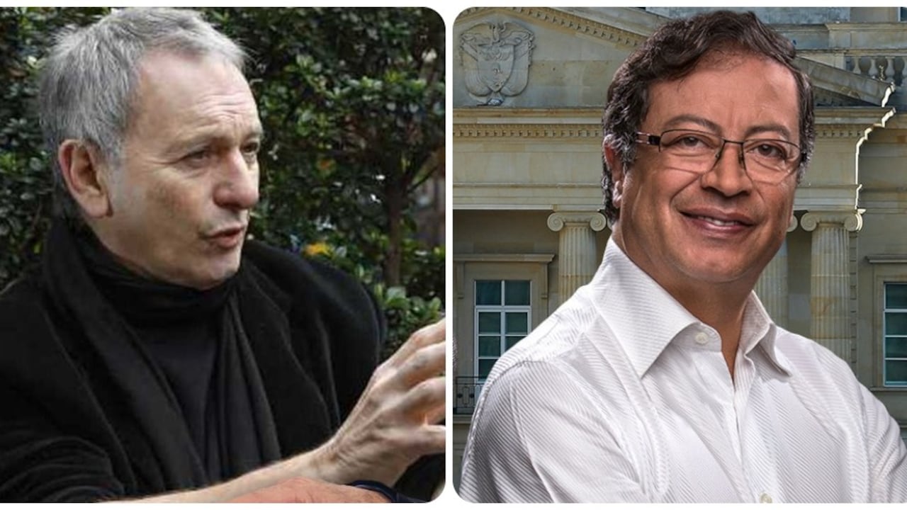 Ángel Becassino y Gustavo Petro.