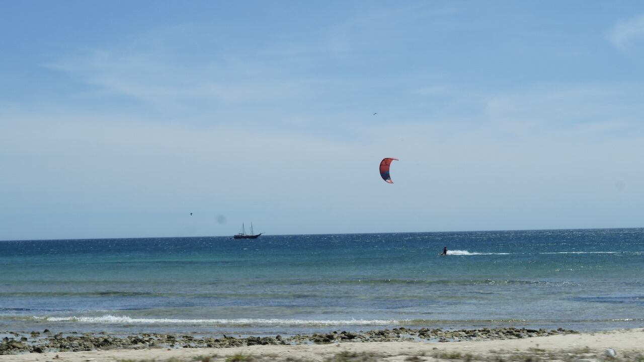 La práctica del Windsurf o Kindsurf es popular en las playas de Aruba, algunos operadores ofrecen talleres para principiantes y alquiler de los equipos. (Foto: Juan Manuel Vargas)