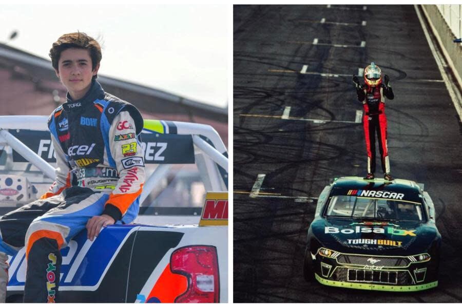 El joven corredor ya había debutado en el Nascar México. Foto: redes sociales Federico Gutiérrez.