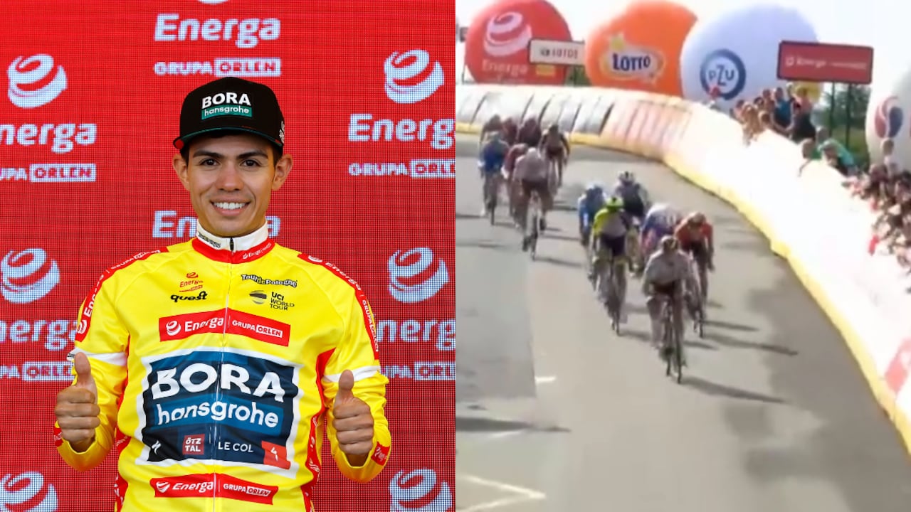 El colombiano se hizo con la camiseta del líder este lunes en el Tour de Polonia.