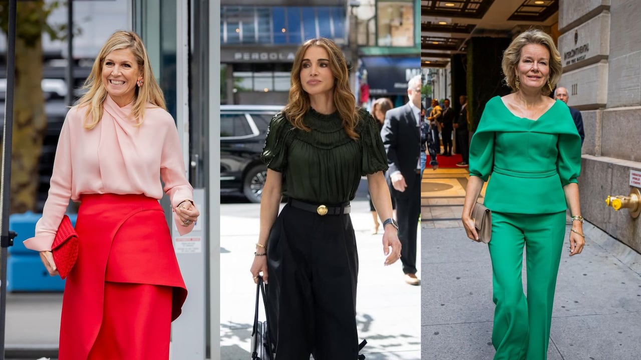 Máxima de Países Bajos, Rania de Jordania y Matilde de Bélgica usaron las calles de Nueva York como alfombra roja.