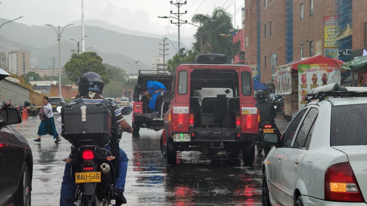 Fuertes lluvias en Cali. Imagen de referencia.